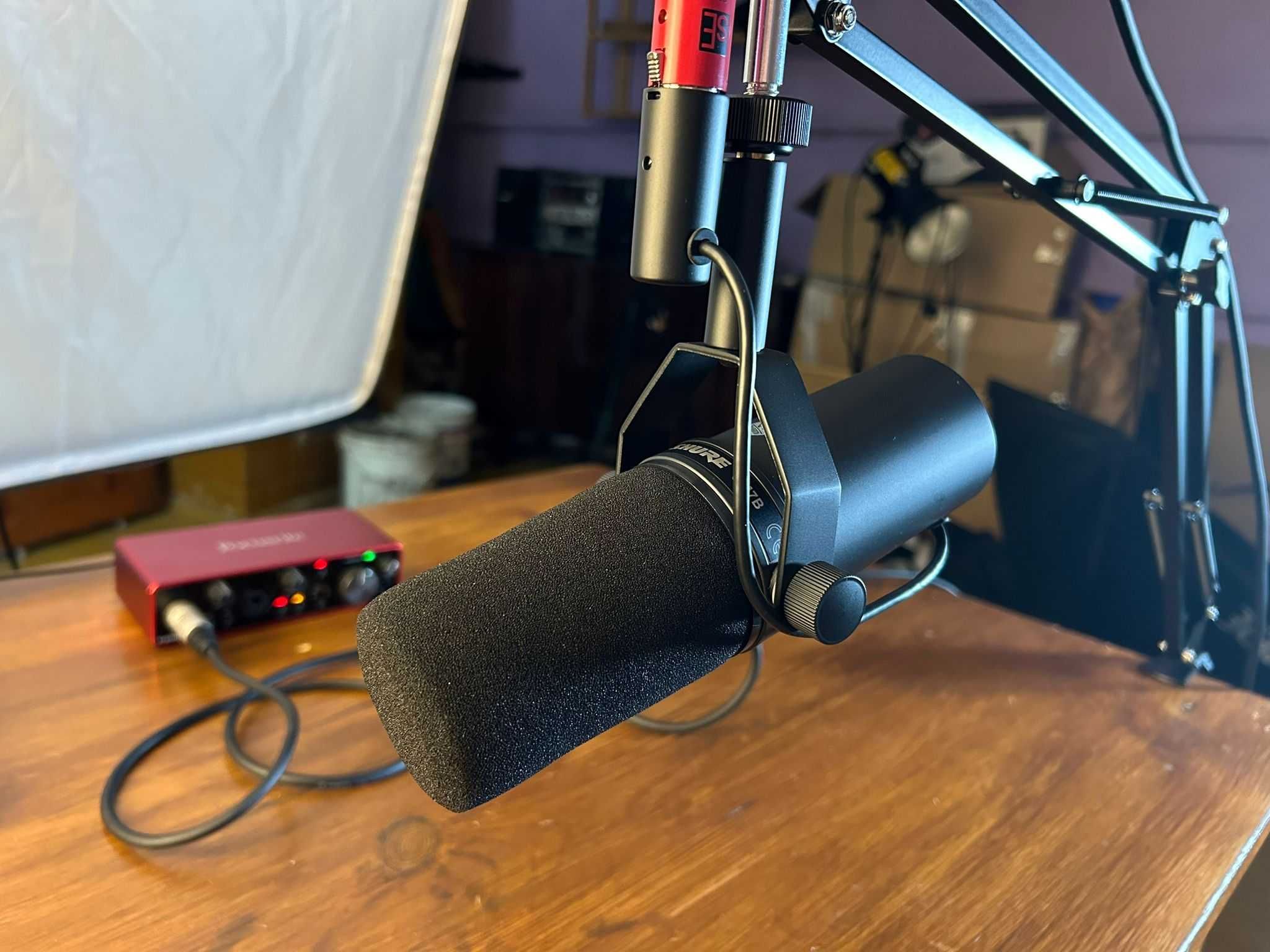 Shure SM7B mikrofon dynamiczny do podcastu, YouTube