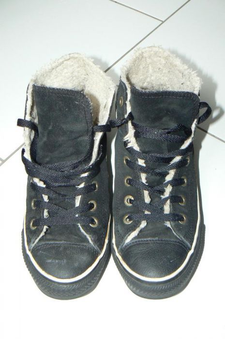 Conversy converse roz 39 czarny zamsz ocieplane oryginał dł wk.24,5