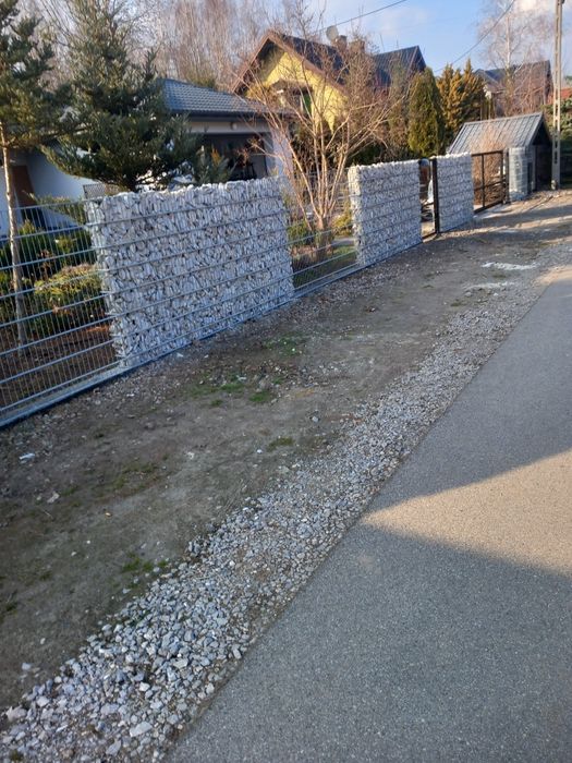 Gabiony ogrodzenie na 50 lat