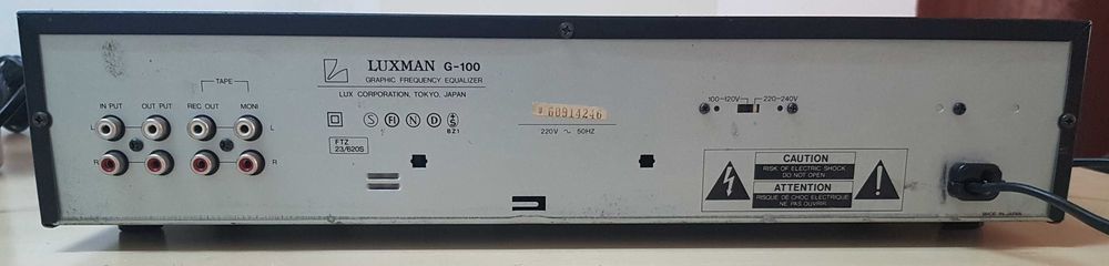 Luxman G-100 Korektor graficzny Equalizer graphic G 100 Luxman vintage