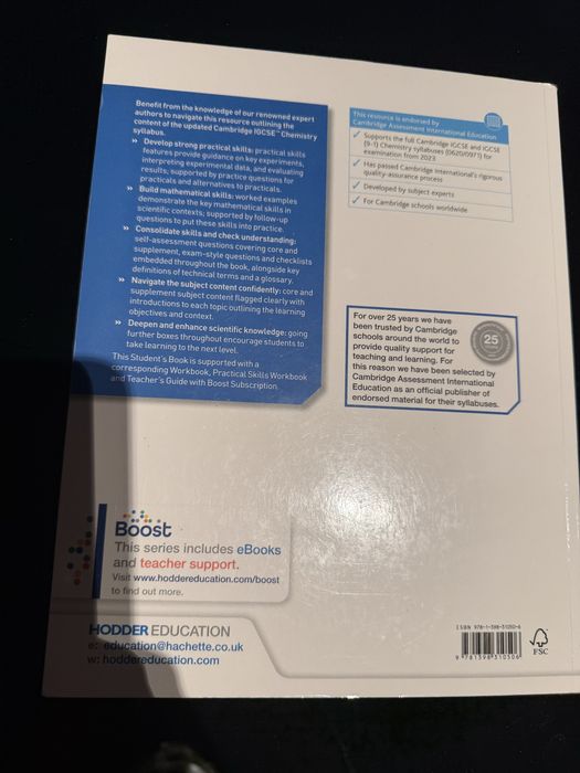 Cambridge chemistry book IGCSE 4th edition