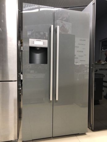 Холодильник Siemens сайд бай сайд світло сірий