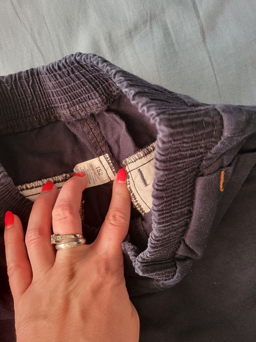 Spodnie eleganckie granatowe 152