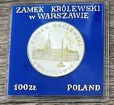 100 zł ZAMEK królewski w Warszawie 1975 PRL - SREBRO AG