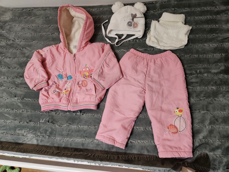 Zimowy zestaw dla dziewczynki (74 cm)