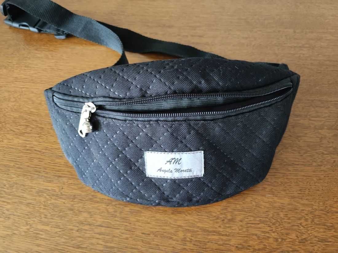 nerka etui saszetka na pas torba biodrowa de luxe  zasuwana modna