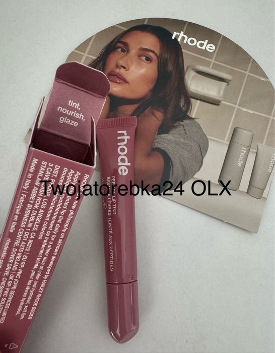 Oryginalny błyszczyk Rhode peptydowy nawilżający nude kolor Salty Tan