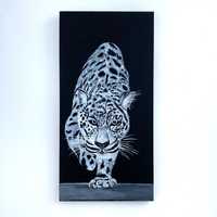 Картина леопард,малюнок на полотні
