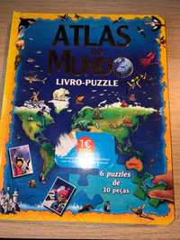 "Atlas do Mundo" - Livro Puzzle