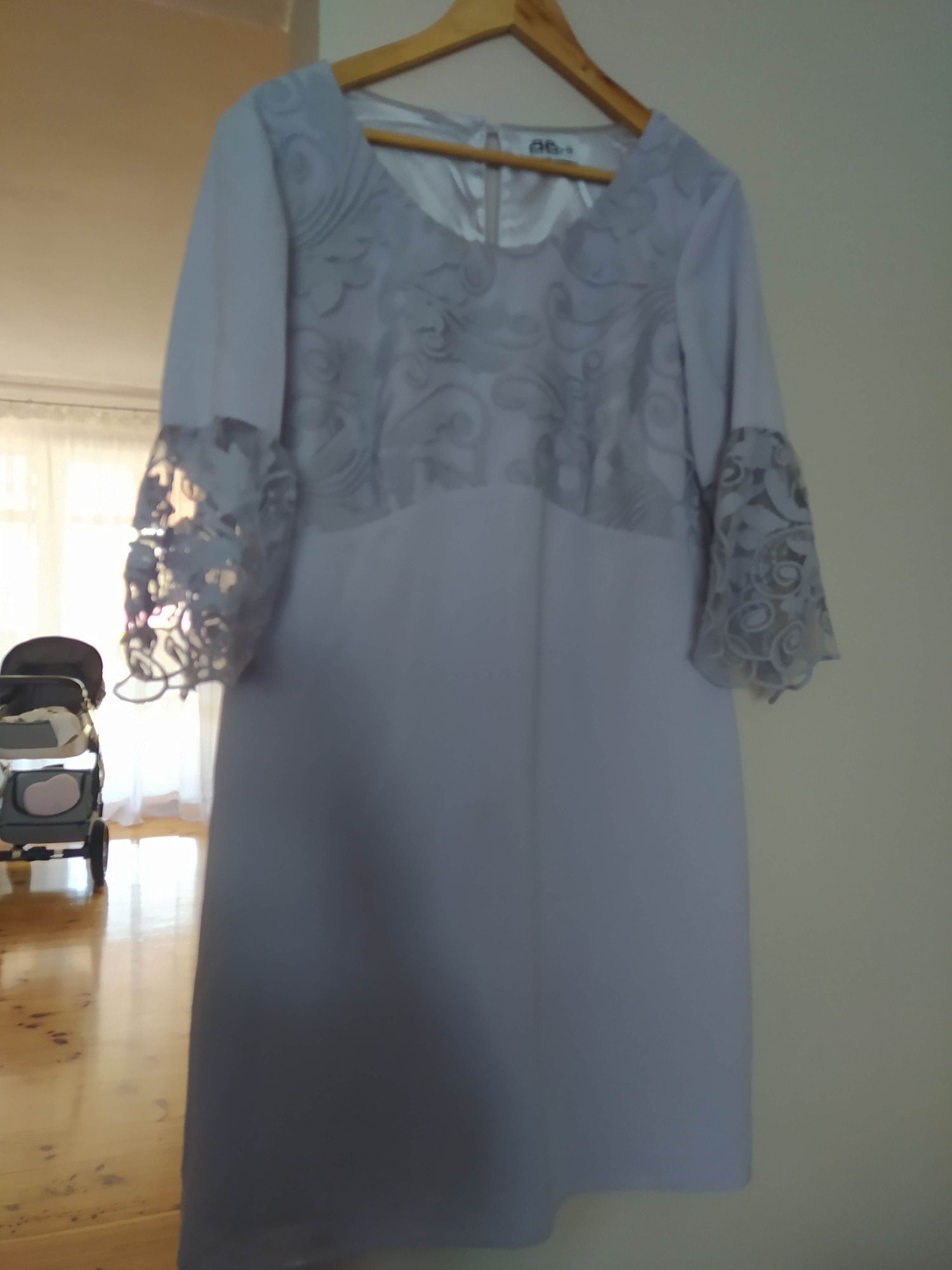 Sukienka z marynarką 44 plus size chrzciny garsonka