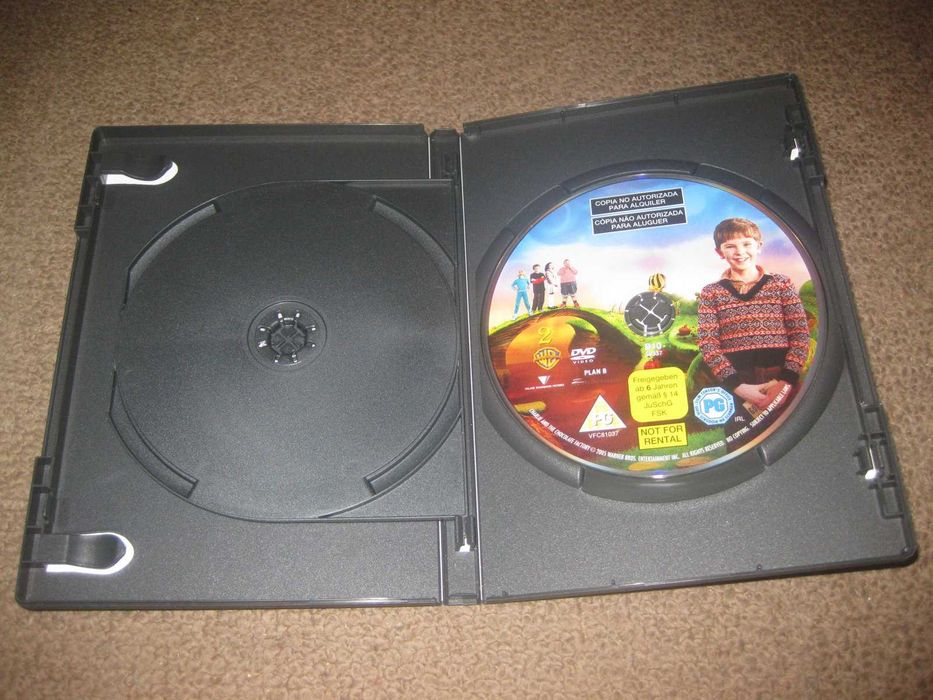 "Charlie e a Fábrica de Chocolate" Edição 2 DVDs/Slidepack!