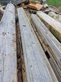 Stare drewno ciosane deski rustykalne belki ok.20m3
