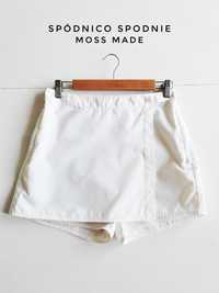 Białe spódnico - spodnie premium białe letnie spodenki