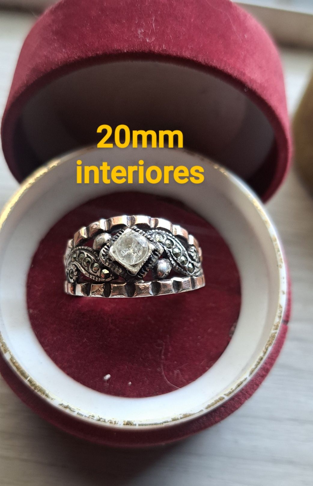 Aneis vintage prata e ouro .