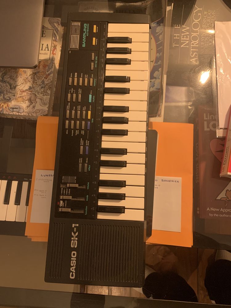 Casio sk1 rarissima sampling keyboard anos 80 vintage