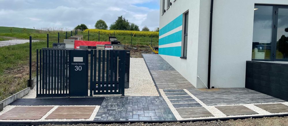 Stopnie blokowe 100x35x15cm stopnica brukowa biały kremowo beżowy