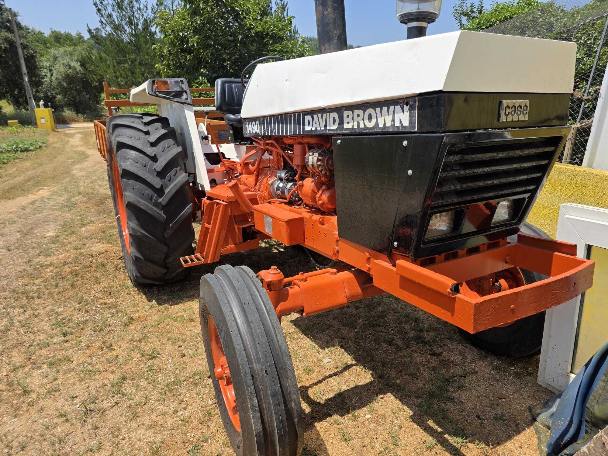 Trator David Brown 1490 - 90cv + reboque