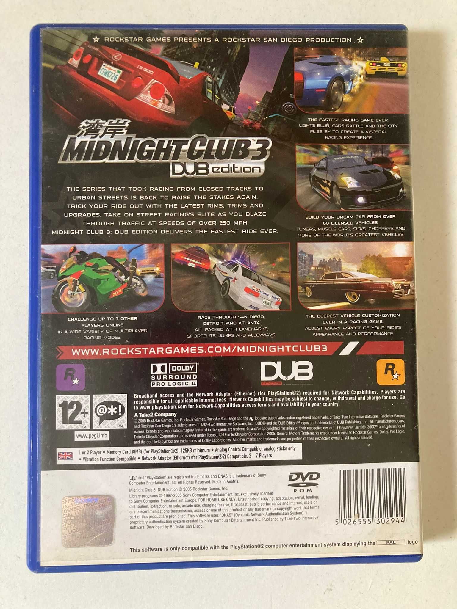 PS2 - Midnight Club 3: DUB Edition