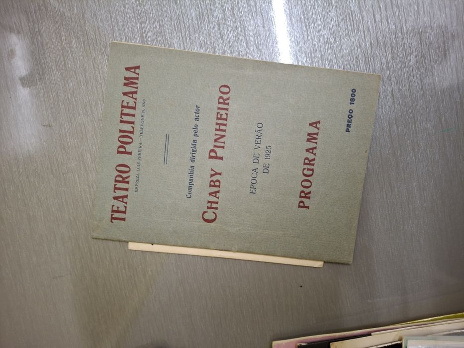 Programas antigos de teatro