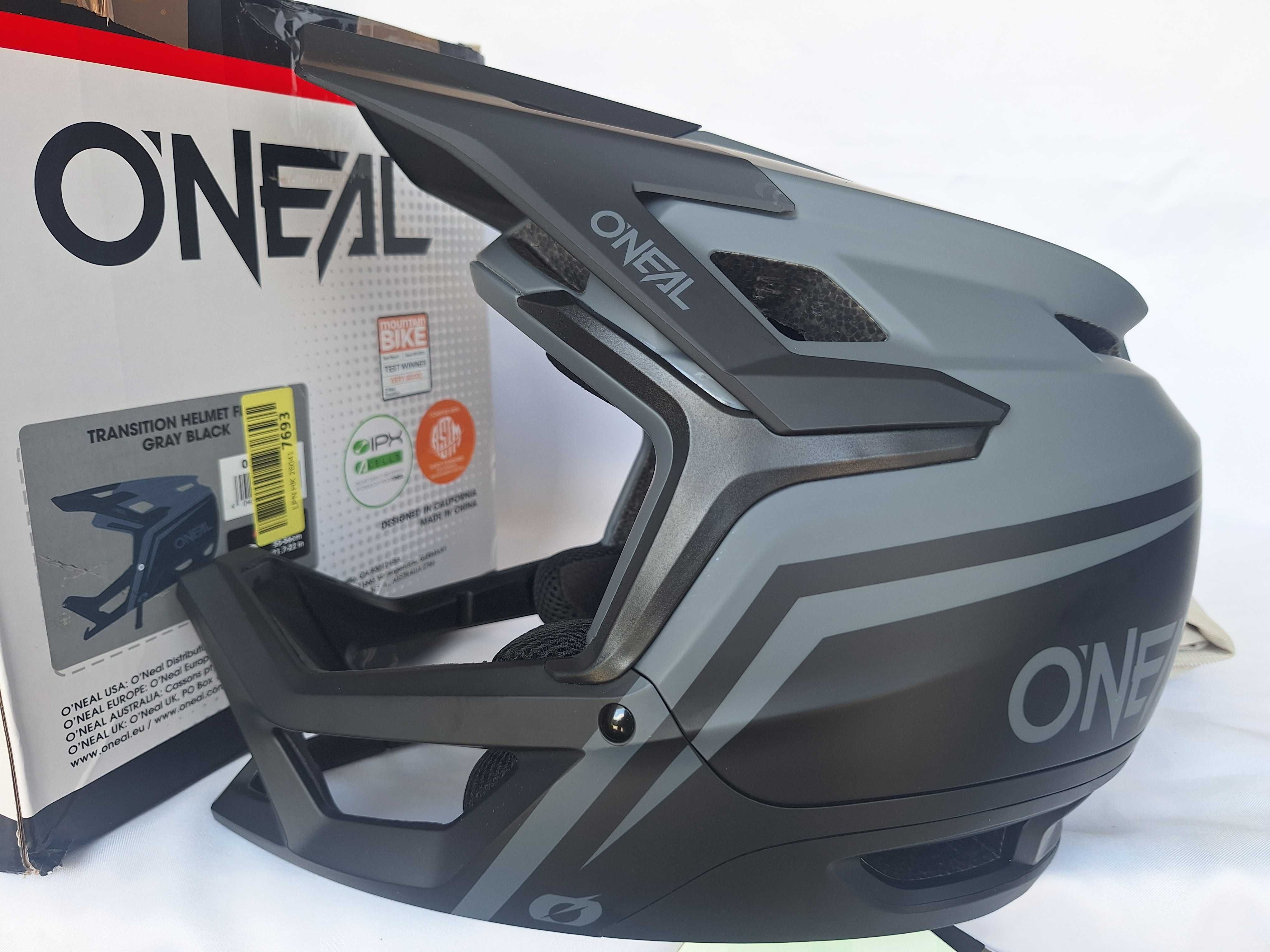 Kask fullface O'Neal Transition Helmet V23 Flash Black Gray S 55-56cm