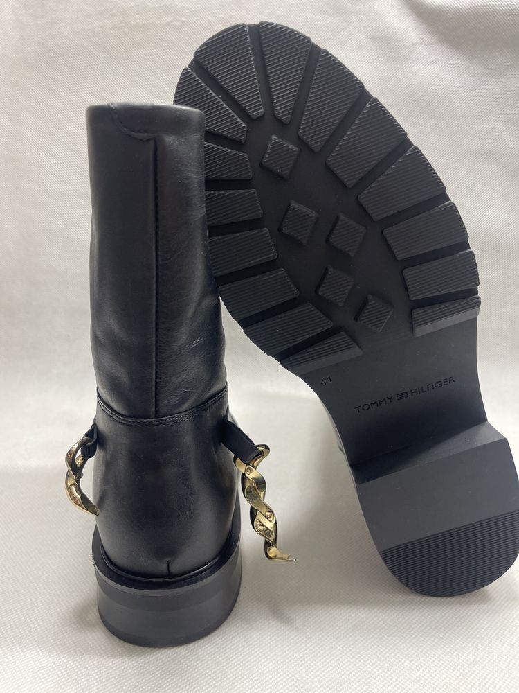 Nowe skórzane botki Tommy Hilfiger r 41 model Twist Ankle boots
