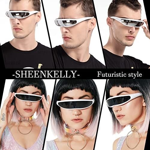 Futurystyczne okulary przeciwsłoneczne