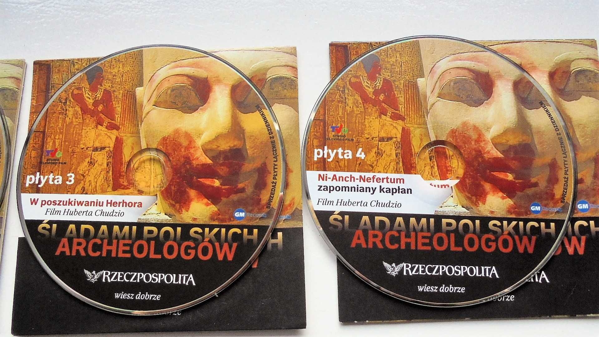 Płyty DVD Śladami polskich archeologów-4 płyty
