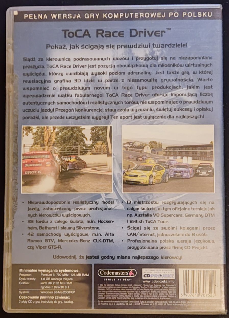 TOCA race driver PC polska wersja językowa