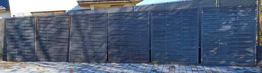 Panel lamelowy drewniany płot 150 x 180