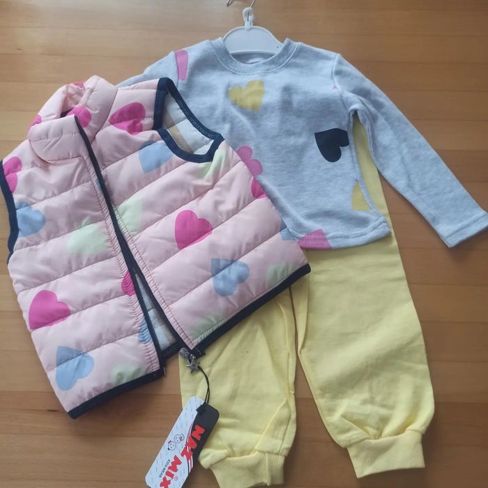 Костюм трійка(жилета, кофта і штанці) розмір від 2 до 4 років.