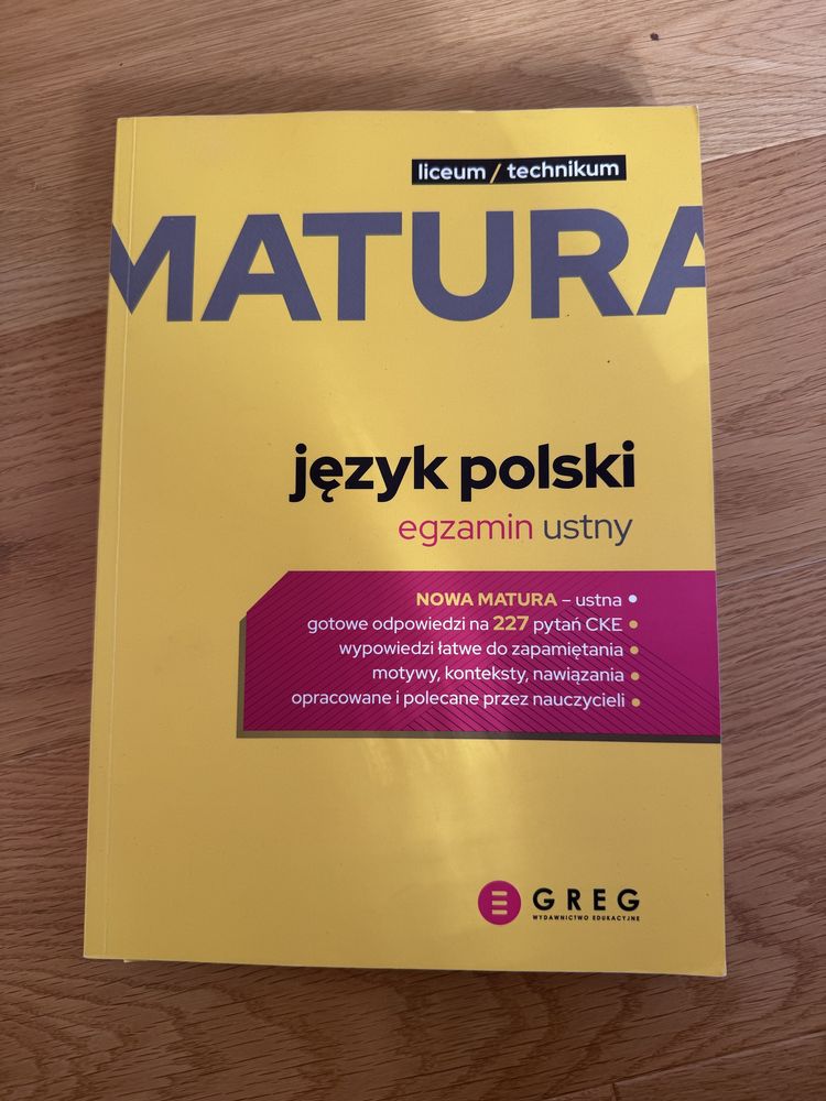 Matura język polski egzamin ustny