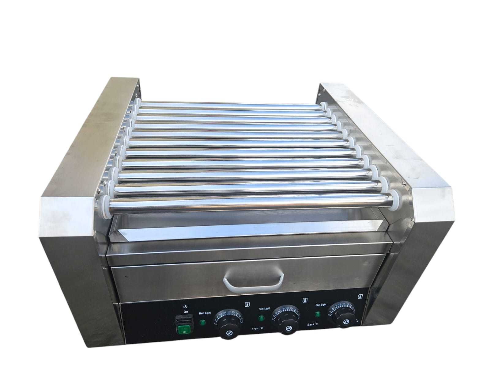 Grill 11 rolkowy podgrzewacz opiekacz do parówek hot dog kiełbasa