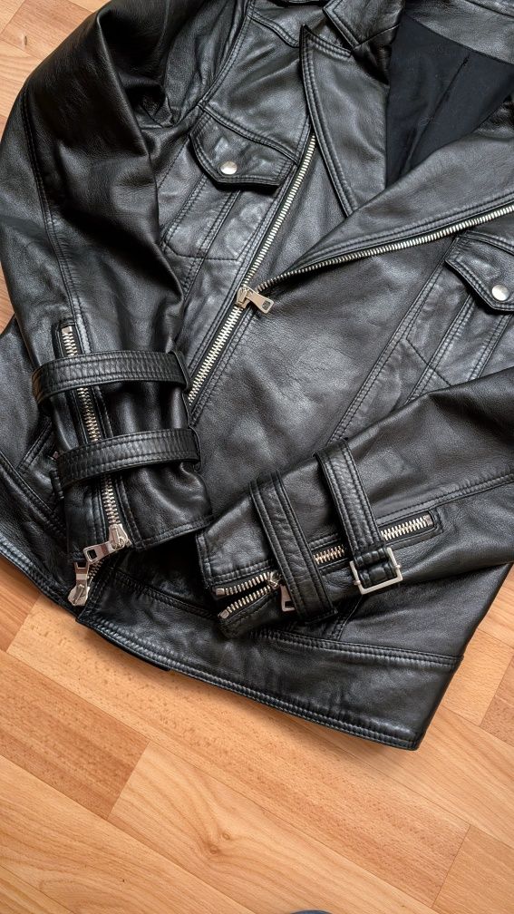 Шкіряна куртка люксового бренду Balmain роз.48 s-m оригінал