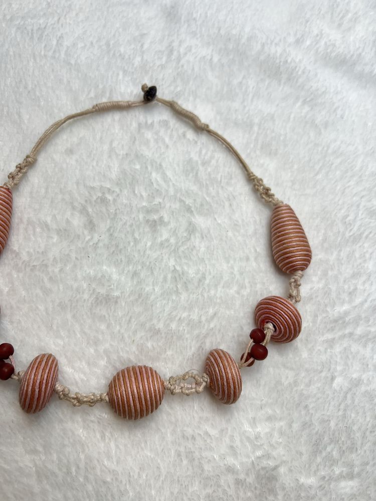 Naszyjnik ręcznie robiony handmade boho etno hippie summer lato 19