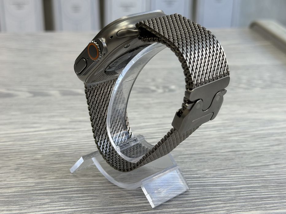 Milanese Loop / Apple Watch Ultra / Natural Titanium 44/45/46/49mm - L