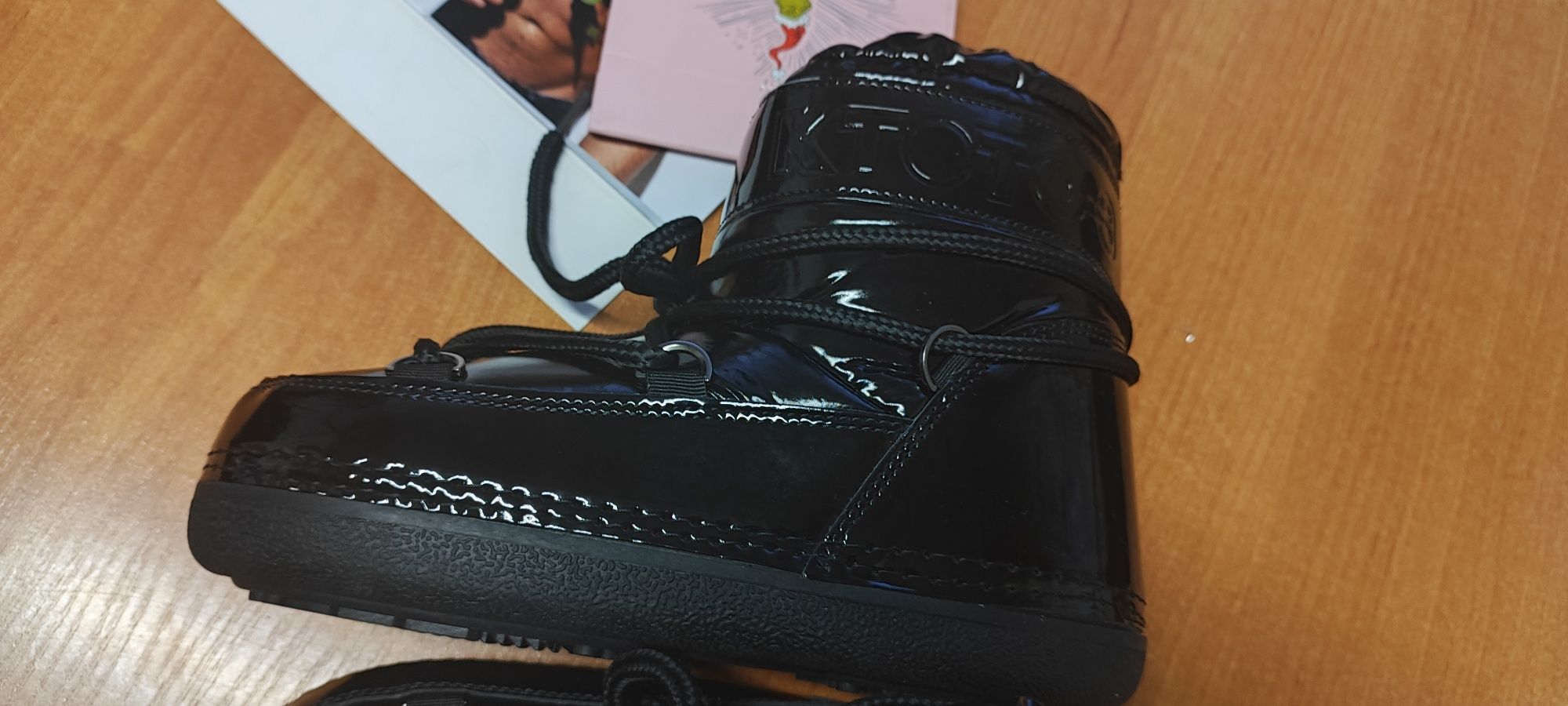 Hit buty boots śniegowce platforma jak Moon lakierowane r. 38/39 25 c
