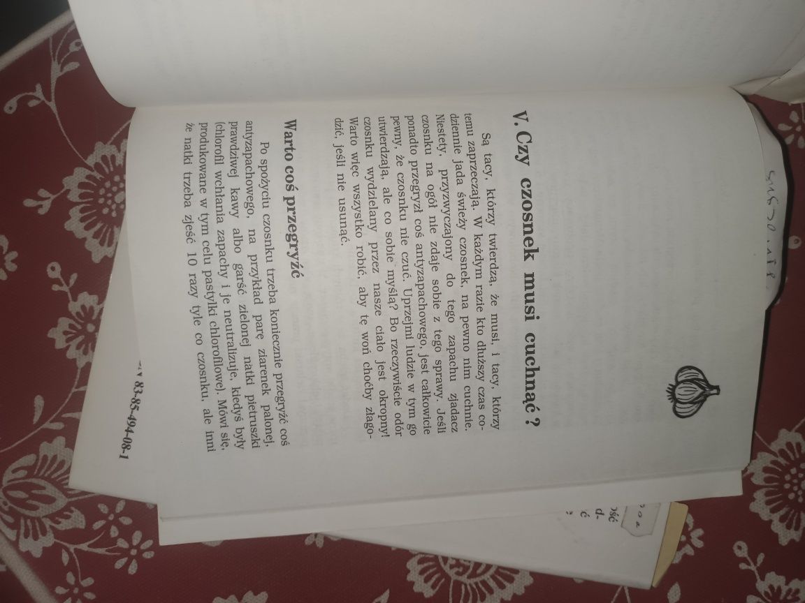 Książka uzdrawiający czosnek 1991