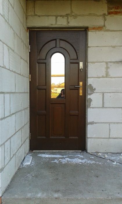 Drzwi zewnętrzne drewniane od ręki Zielonka/Radzymin Czyste powietrze