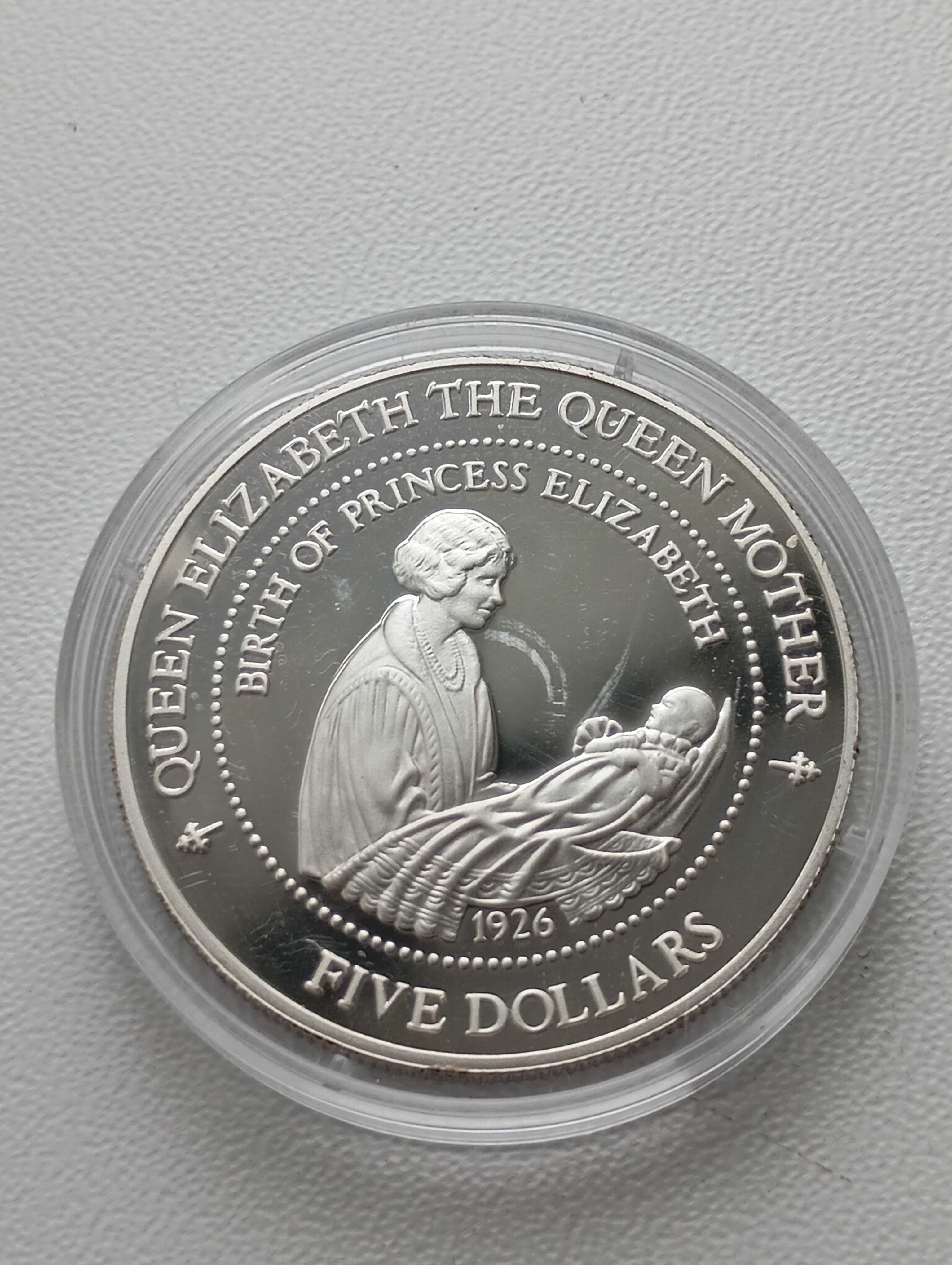 Новая Зеландия 5 долларов серебро 1994-925-31,1г