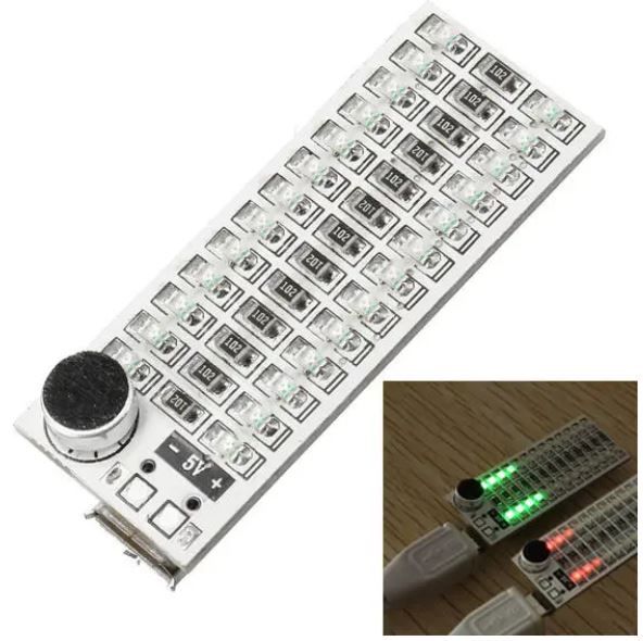 USB mini SPECTRUM Placa de controle de Voz/Som (sensibilid. ajustável)