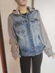 Damska kurtka Pull&Bear r. L – jeans + dres z kapturem