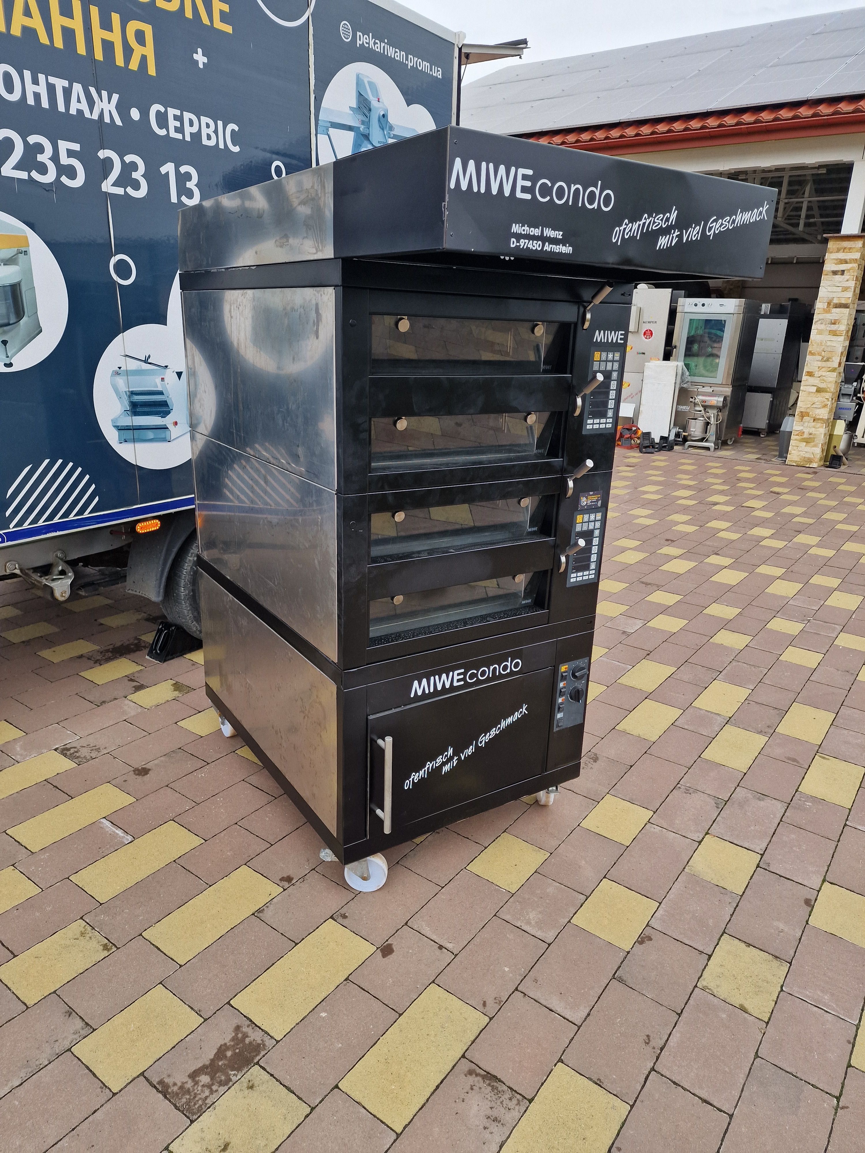 Печь Хлібопiч Miwe Condo NEU подовая на каменных ярусах с расстойкой
