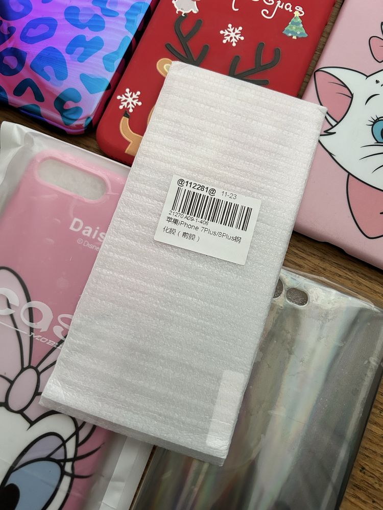 Etui case iphone plus 8 x 10 zestaw +szkło