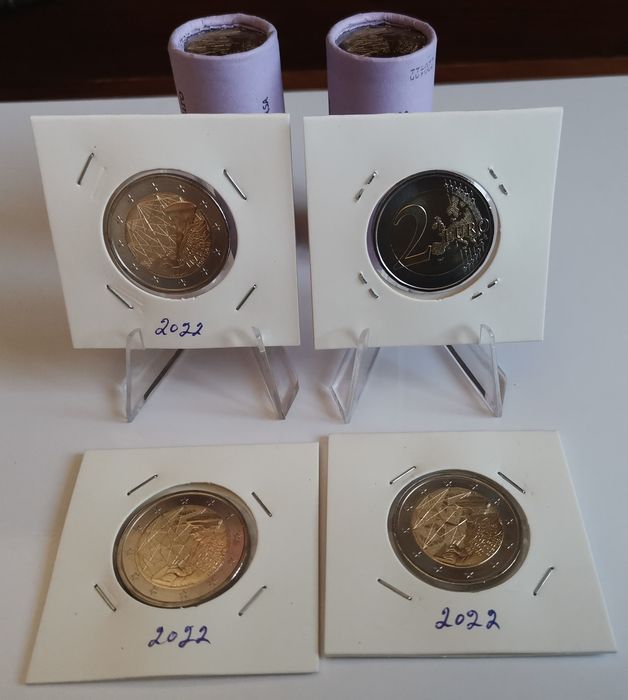 Moeda 2022 comemorativa 2€ - "Programa Erasmus - Portugal"