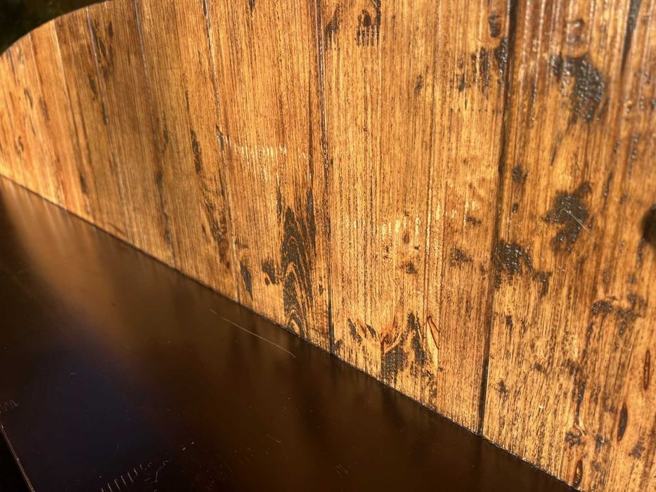 Szafka stojąca z półkami i szufladkami - drewniana