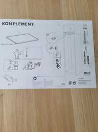 Półka ikea komplement 50x58 nowa dąb 3szt.