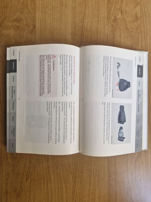 Książka instrukcja Mercedes E Klasa 210