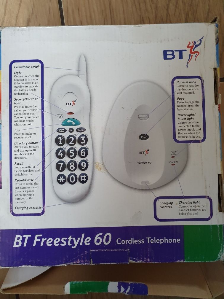 BT Freestyle 60 Bezprzewodowy telefon z dużymi przyciskami

Nowy