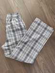 H&M spodnie szerokie nogawki wide leg krata XS