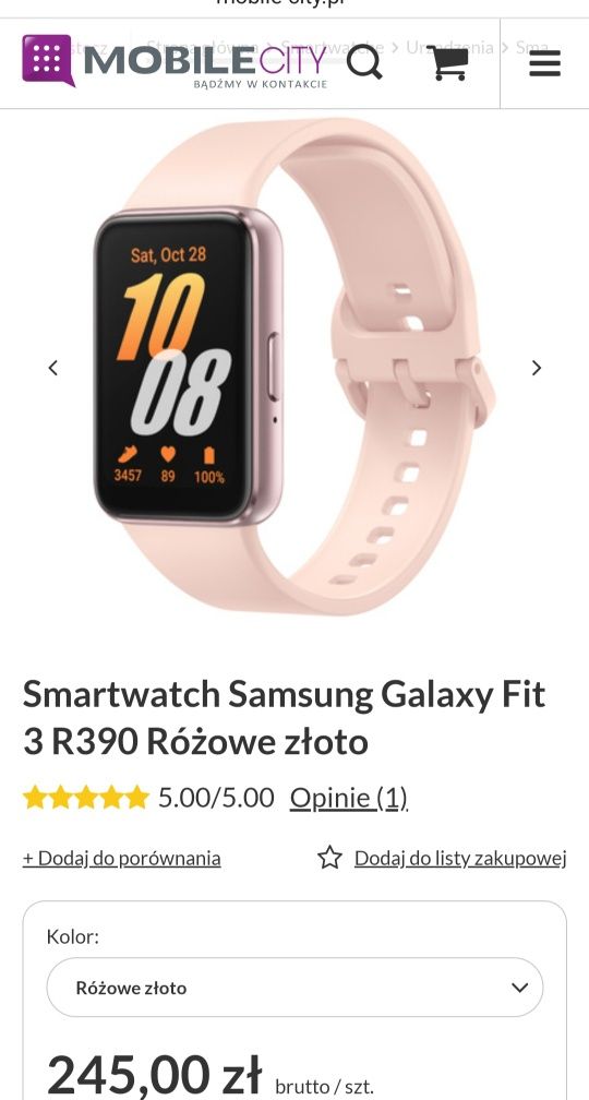 Smartwatch Samsung nowy